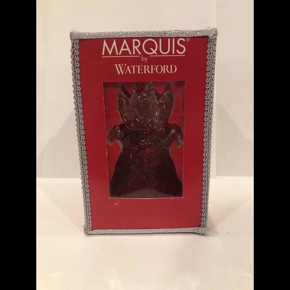 🎄🎁Marquis By Waterford Red Crystal 2005 Annual Bell Christmas Ornament